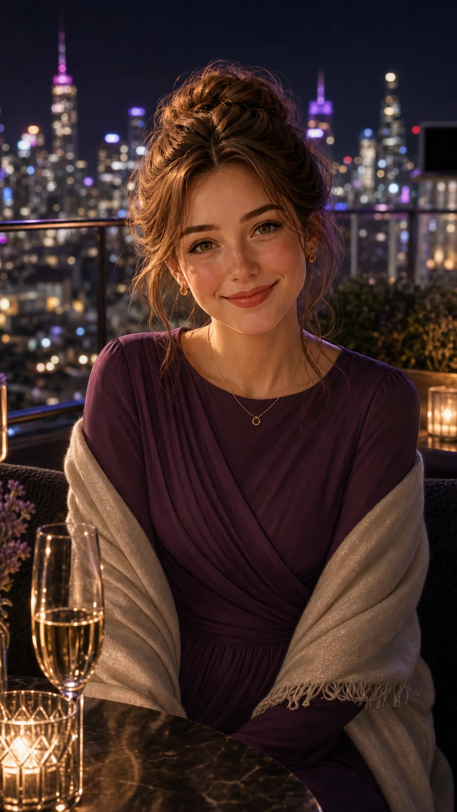 レベル20で解放されるAnnaの夜景デート衣装
